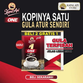 

Kopi Kapal Api One Gula Terpisah isi 12 Sachet