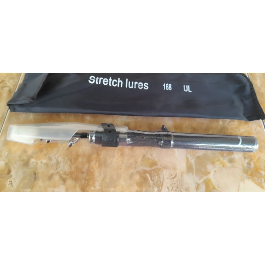 Joran pancing pendek teleskopik 168 BC UL Stretch lure telescopic rod