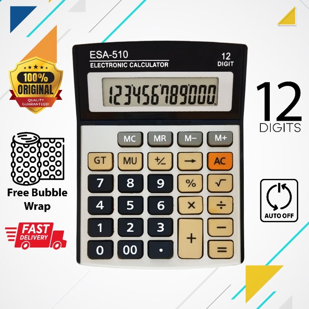 

Calculator Esa 510 Kalkulator Digital 12 Digits