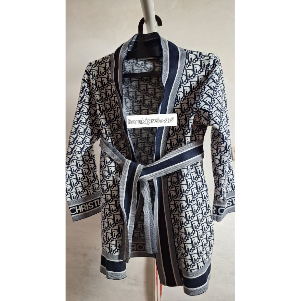 Kardigan Christian Dior Original Preloved | Outer Branded Wanita Elegan | Cardigan Dior Casual Forma