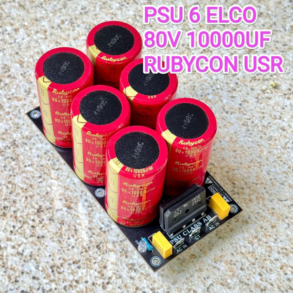 Psu 6 elco rubycon 80v 10000uf
