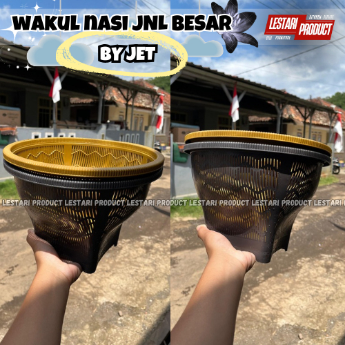 ( 6 PCS ) WAKUL BOBOKO NASI JET JNL BESAR | BAKUL NASI | BAKUL PLASTIK | WAKUL NASI | WAKUL PLASTIK 