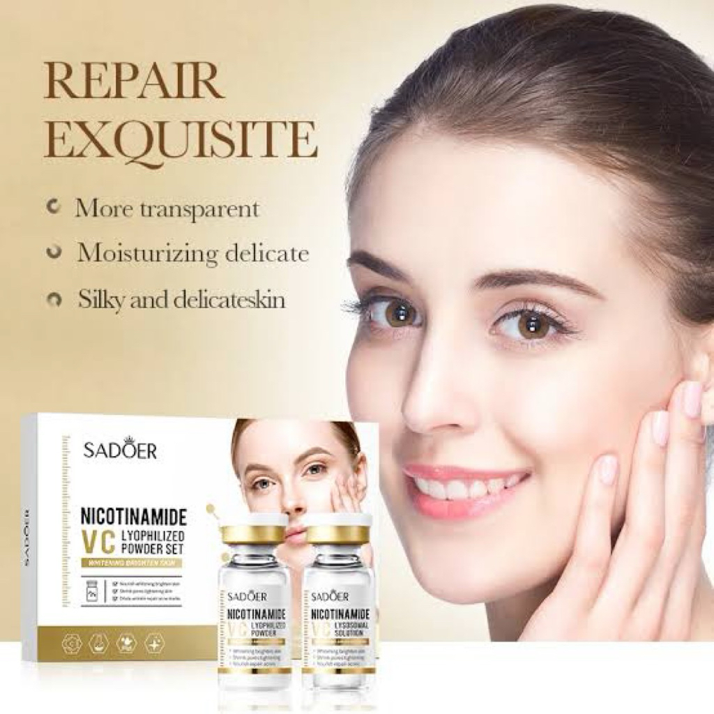 NIACINAMIDE SET POWDER BUBUK UNTUK JERAWAT N  MENCERAHKAN ASLI 100%