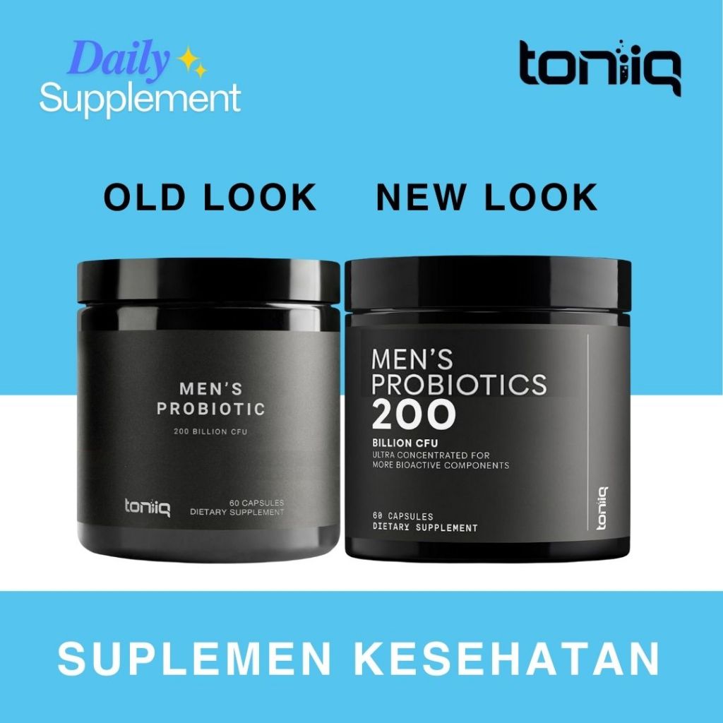 Toniiq Men's Probiotic 200 Billion CFU - 60 Capsules