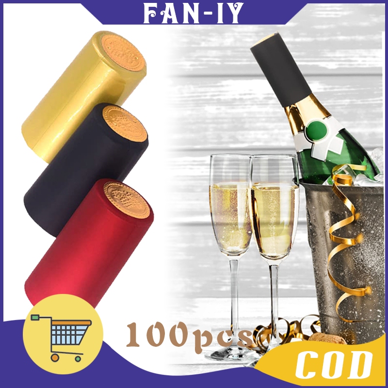 100Pcs Shrink Film Wine Bottle Segel Wrap Segel Botol Wine Tutup Anggur