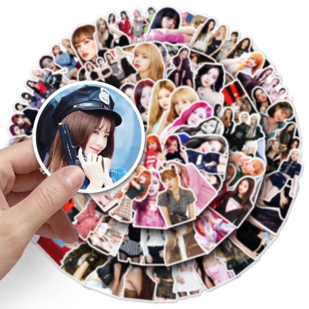 

[50 Pcs] DECO STICKER | STICKER DIY | JURNAL AESTHETIC [DS-242] BLACKPINK Idol Korea Sticker Koper, HP Laptop Tumbler Komputer