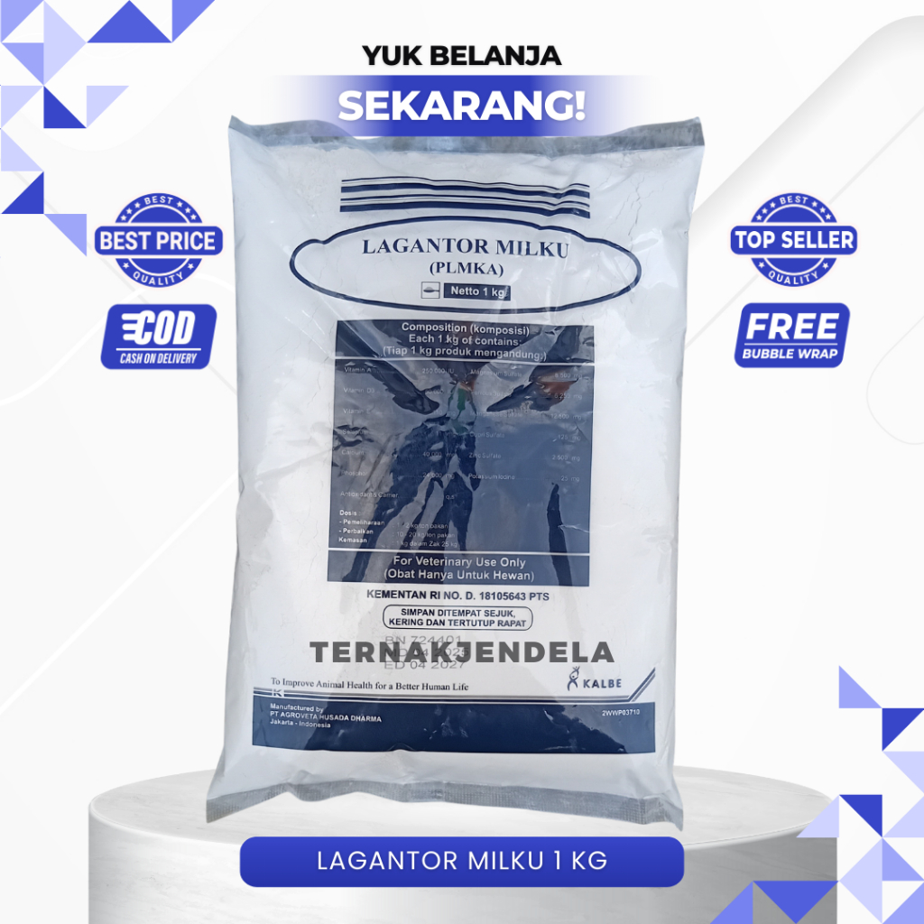 LAGANTOR MILKU 1 kg - Mineral Premix Untuk Penggemukan Dan Sapi Perah
