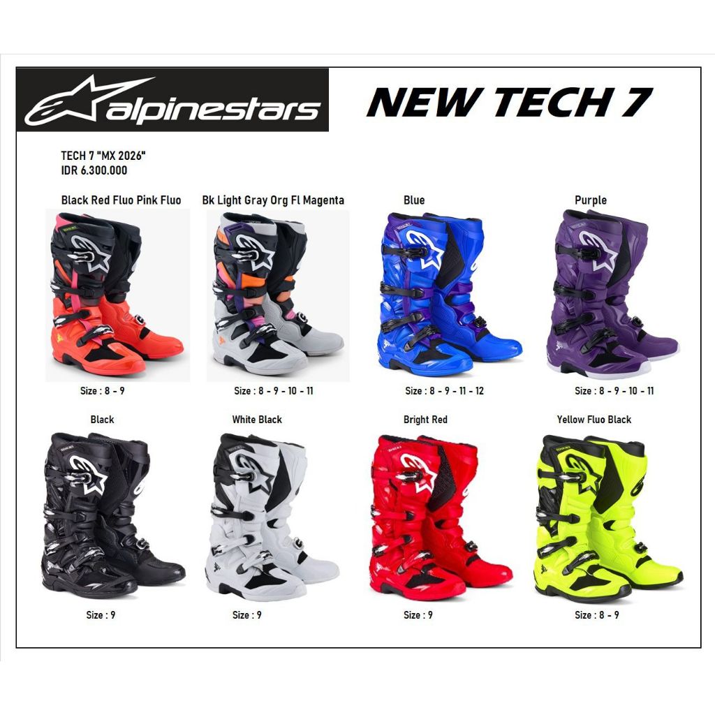 Sepatu Offroad Alpinestar Tech 7 MX25 2025 Tech7