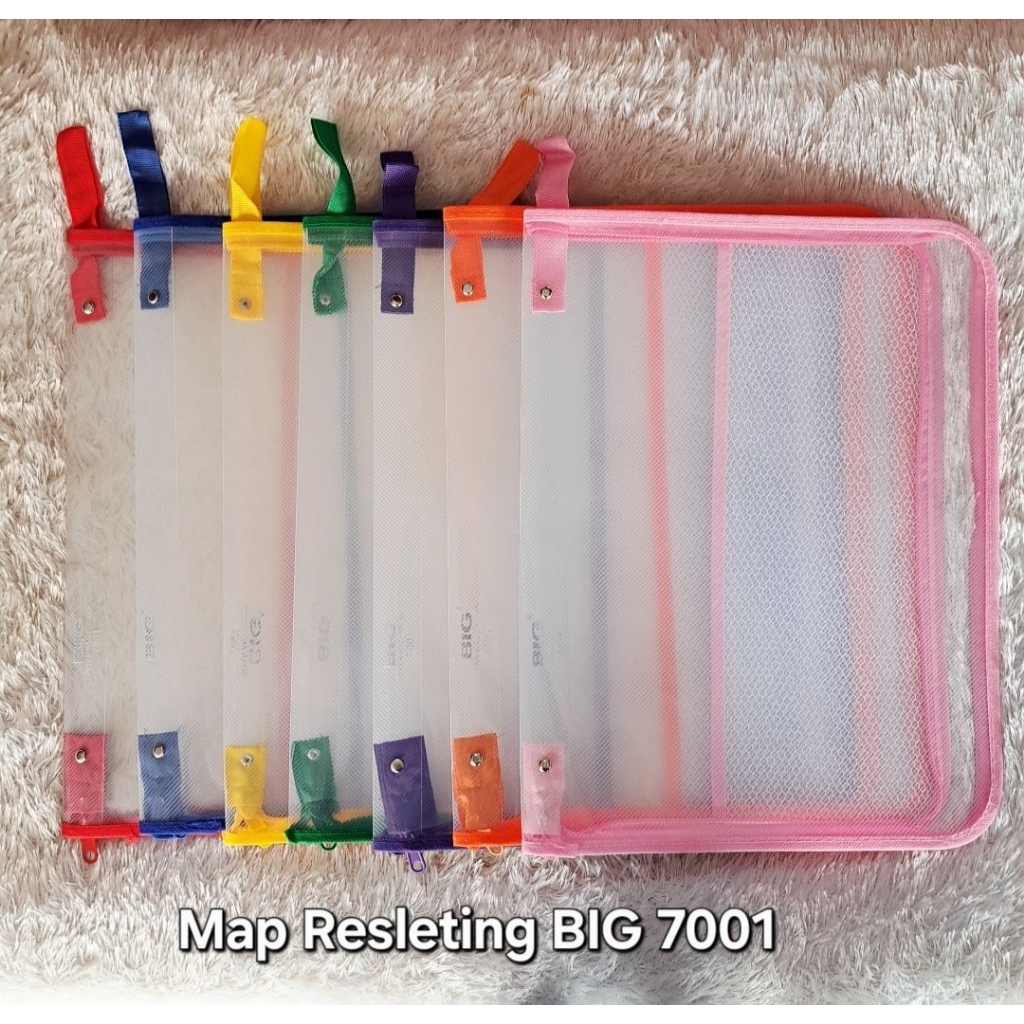 

Map Resleting BIG Jala Jumbo 7001 27x39x3cm Merah/Kuning/Hijau/Biru/Orange/Pink/Ungu