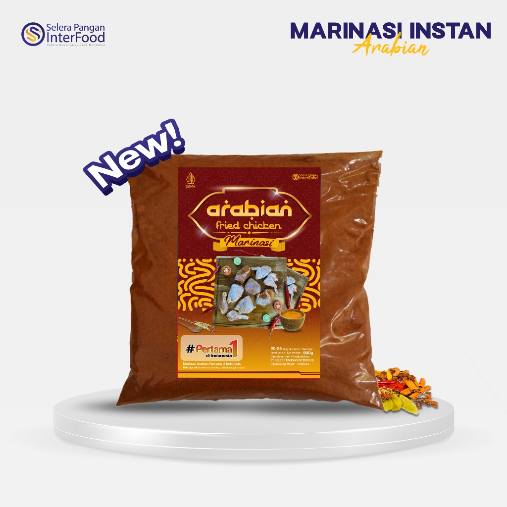 

Selera Pangan Interfood Bumbu Marinasi Arabian 1kg NEW