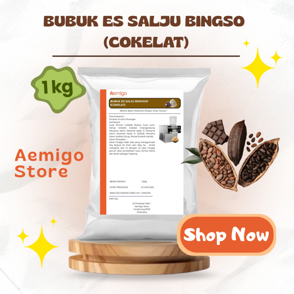 

BUBUK ES SALJU BINGSOO (COKELAT)