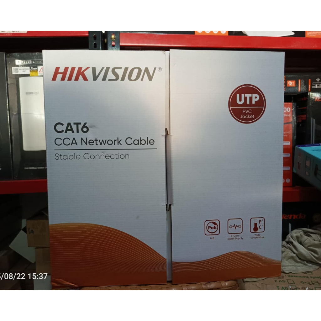 HIKVISION Cat 6 UTP Kabel Lan  1 Roll 305M Original - LN