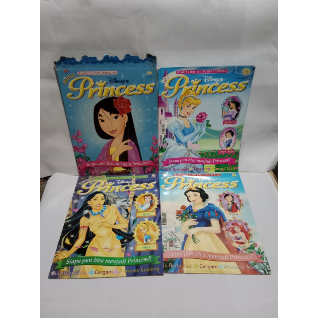 MAJALAH ANAK DISNEY'S PRINCESS (PAKET 4 MAJALAH)