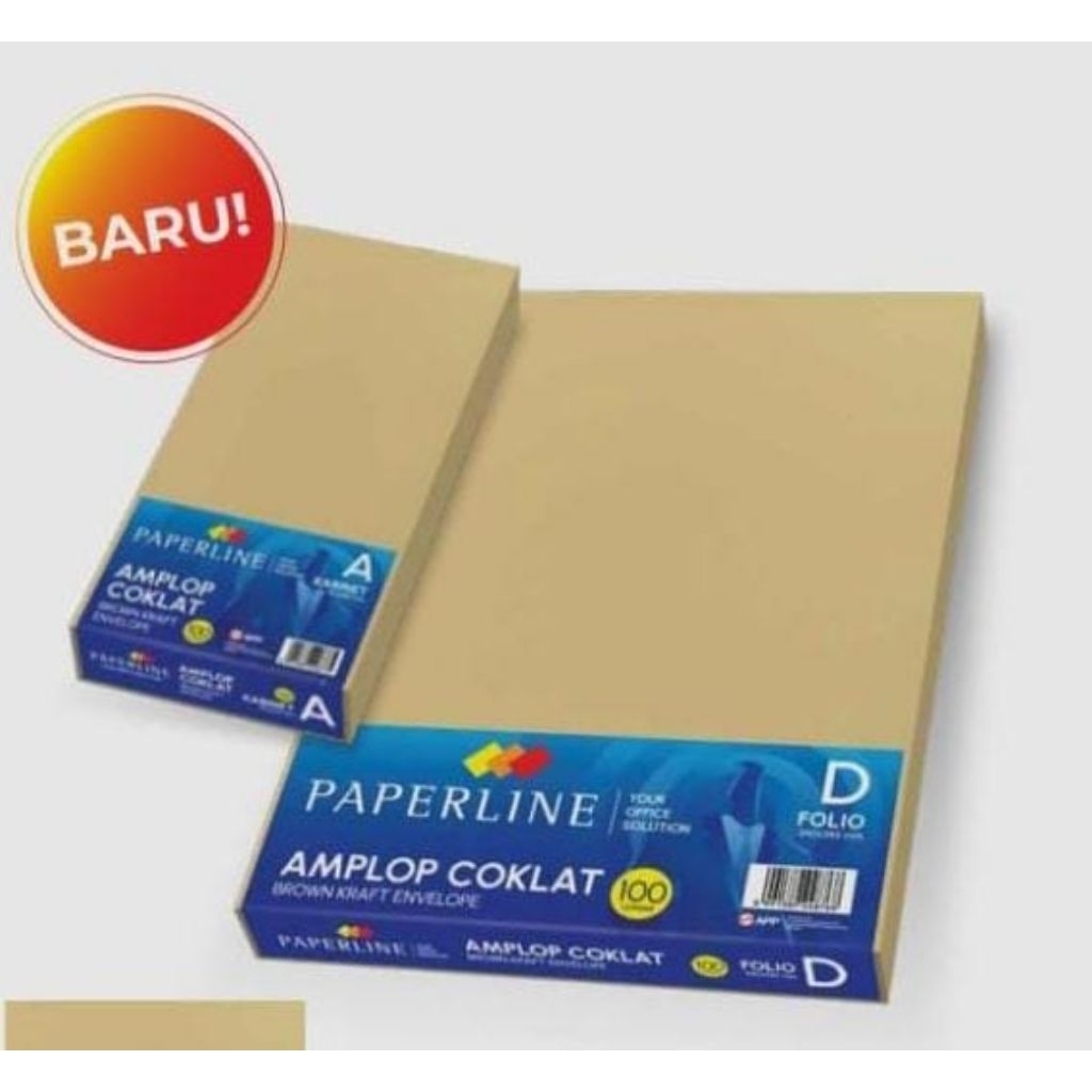 

Amplop Coklat Folio PAPERLINE 70GSM
