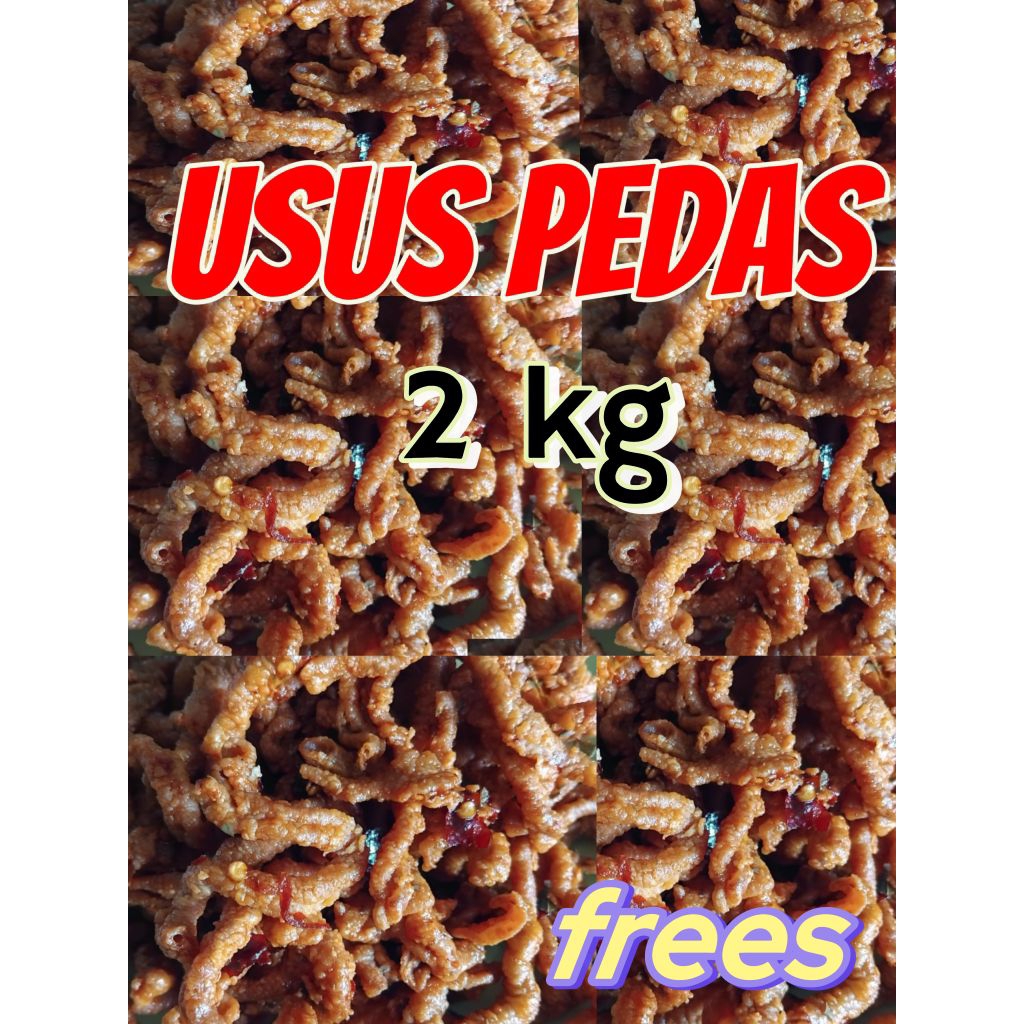 

keripik usus pedas isi 2 kg ( Tidak tebal tepung )