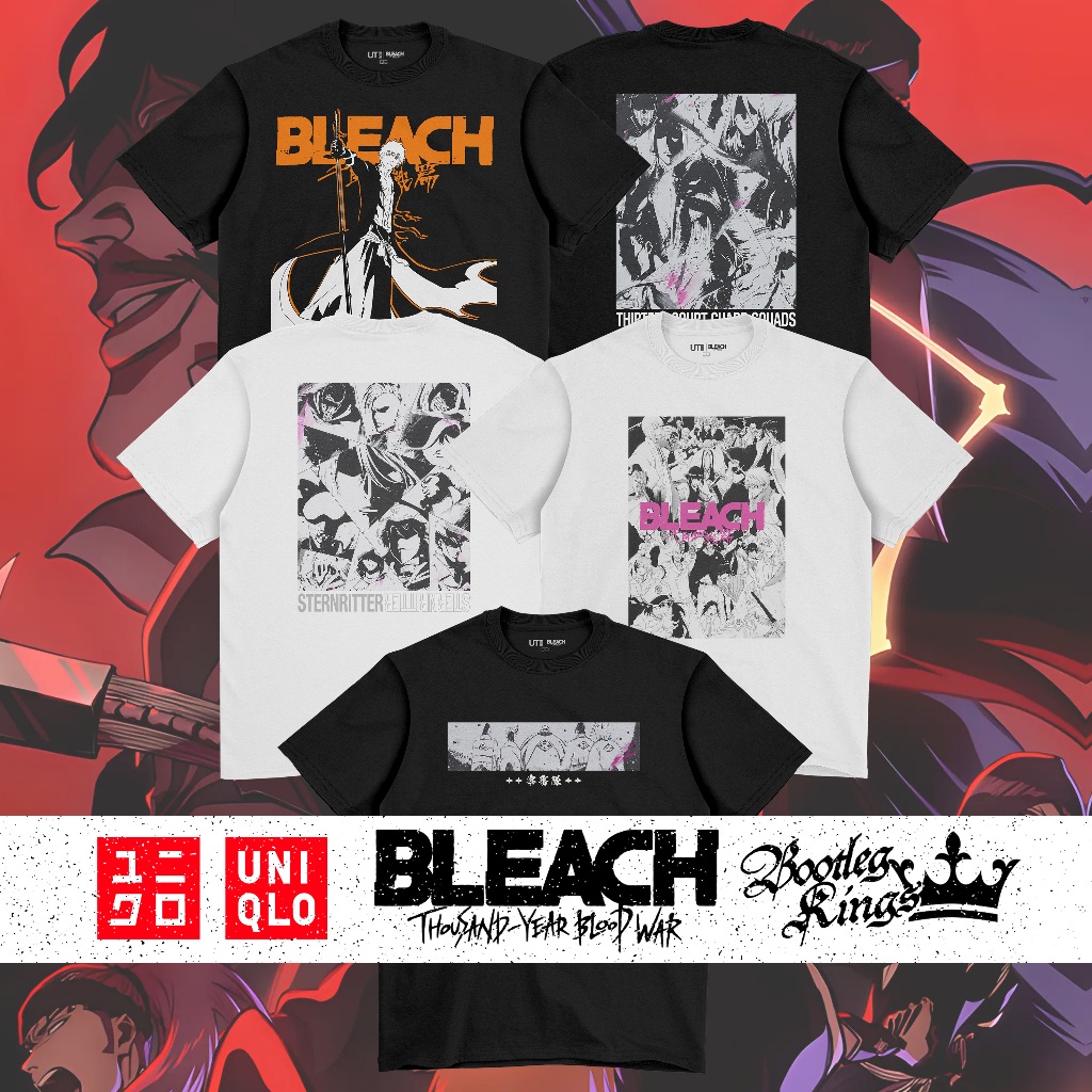 [HOT] UNIQLO X BLEACH THOUSAND YEAR BLOOD WAR GRAPHIC T-SHIRT | MATERIAL 24s COTTON COMBED ASLI | SA