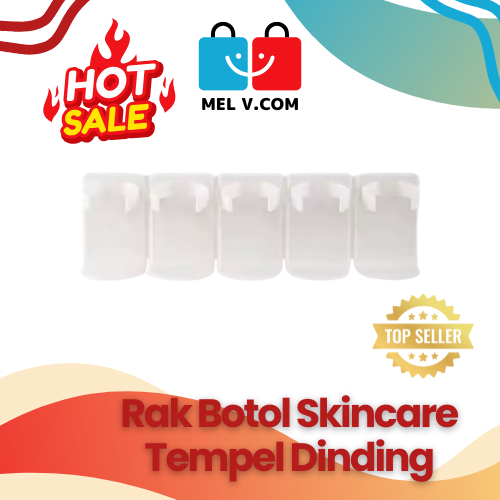 Rak Organizer Skincare Serbaguna / Gantungan Rak Tempat Botol Skincare Gantung Tempel Dinding