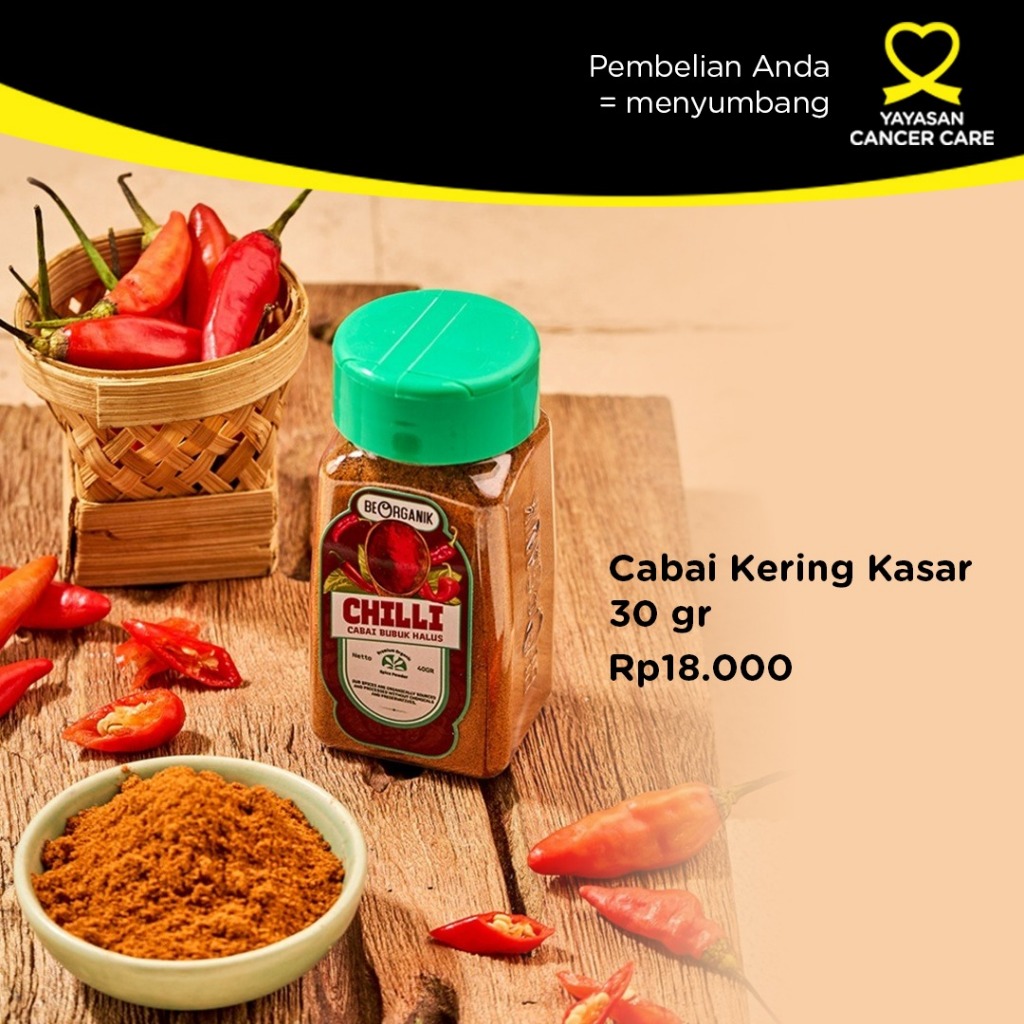 

Beorganik Chilli Flakes Cabe Kering Cabai Kering Kasar