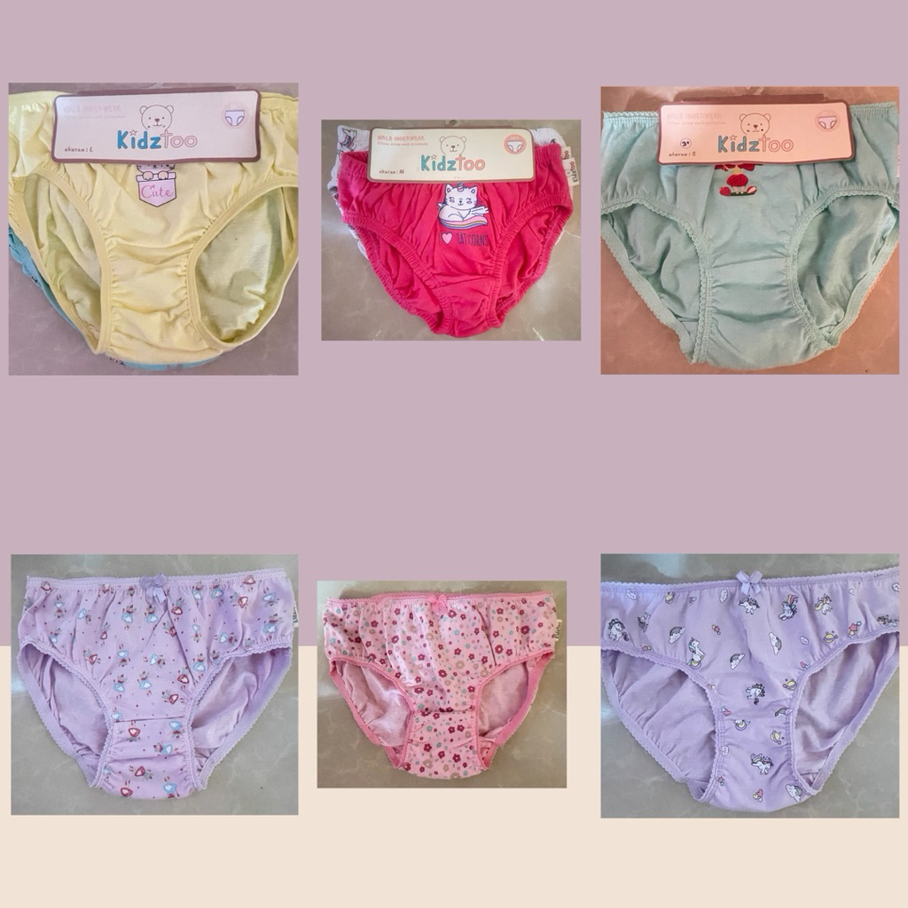 KIDZ TOO CELANA DALAM ANAK PEREMPUAN // PAKAIAN DALAM ANAK PEREMPUAN KIDZ TOO// CD KIDZ TOO