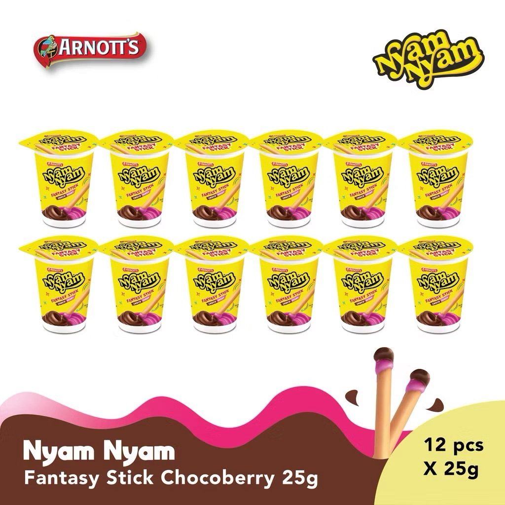 

Nyam Nyam Fantasy Stick 25gr / NyamNyam Bubble Puff 18gr isi 12 pcs