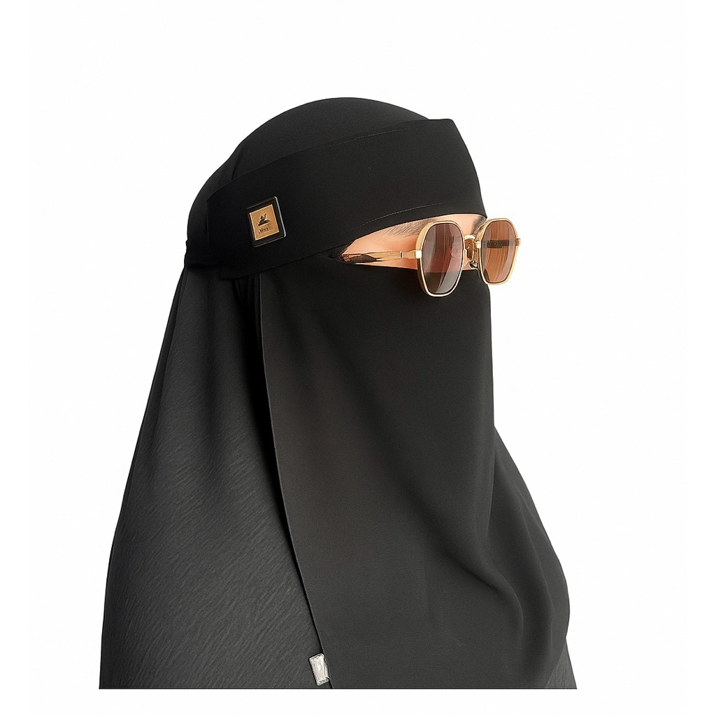 Niqab Karaz Original Madinah Saudi Arabia | Cadar Poni Bandana Hidden Eyes Pad Kaku