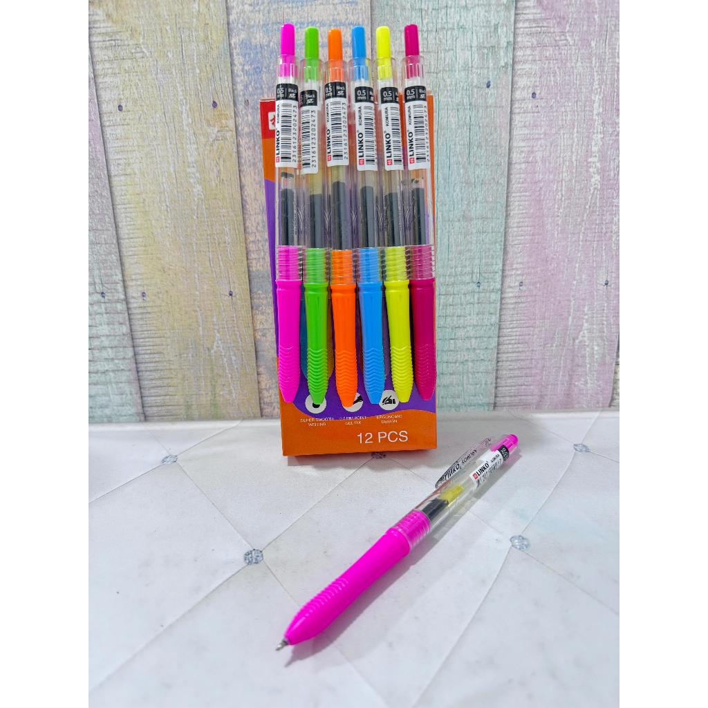 

(12pen) PEN GEL PENA PULPEN JEL KOMURA LINKO CETEK KLIK click ( mirip KOKORO)