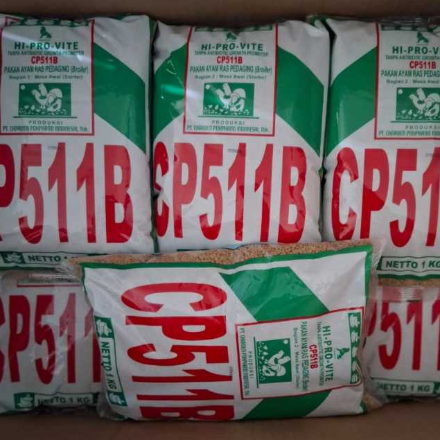 Pur Ayam CP511B Voer Pakan Ayam Hi Pro Vite 511B Charoen Pokphand 50 kg