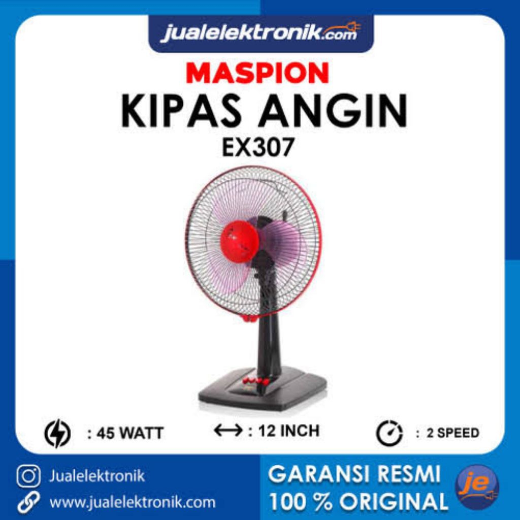 kipas angin duduk Maspion 12 inch ex 307