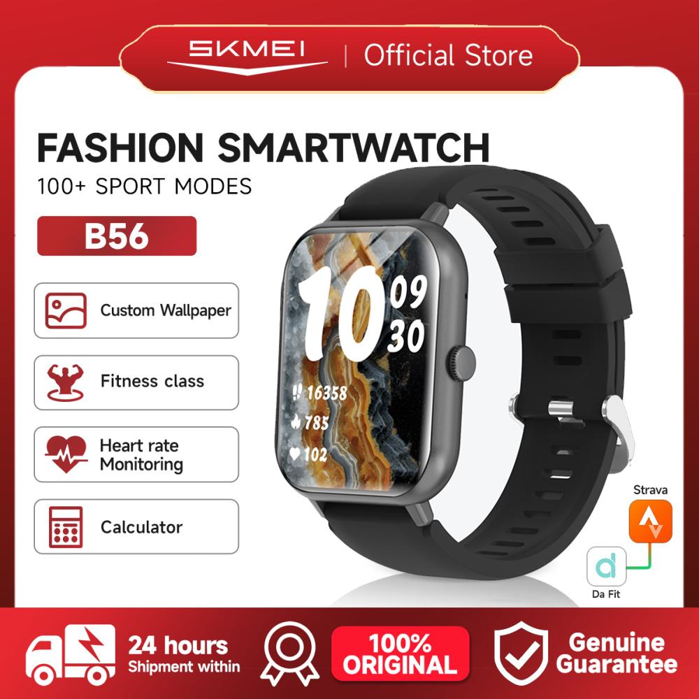 SKMEI Smartwatch B56/ Jam Tangan Smartwatch Wanita Elegan​​ IP67 Waterproof / 230mAh Baterai Standby