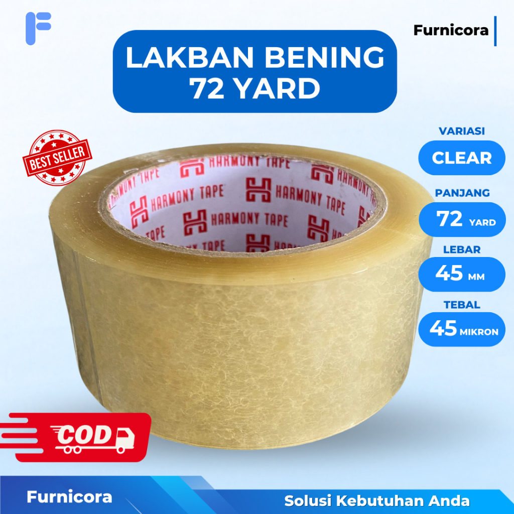 

Solasi Bening 72 Yard - Lakban Coklat Bening Tebal Super Lengket