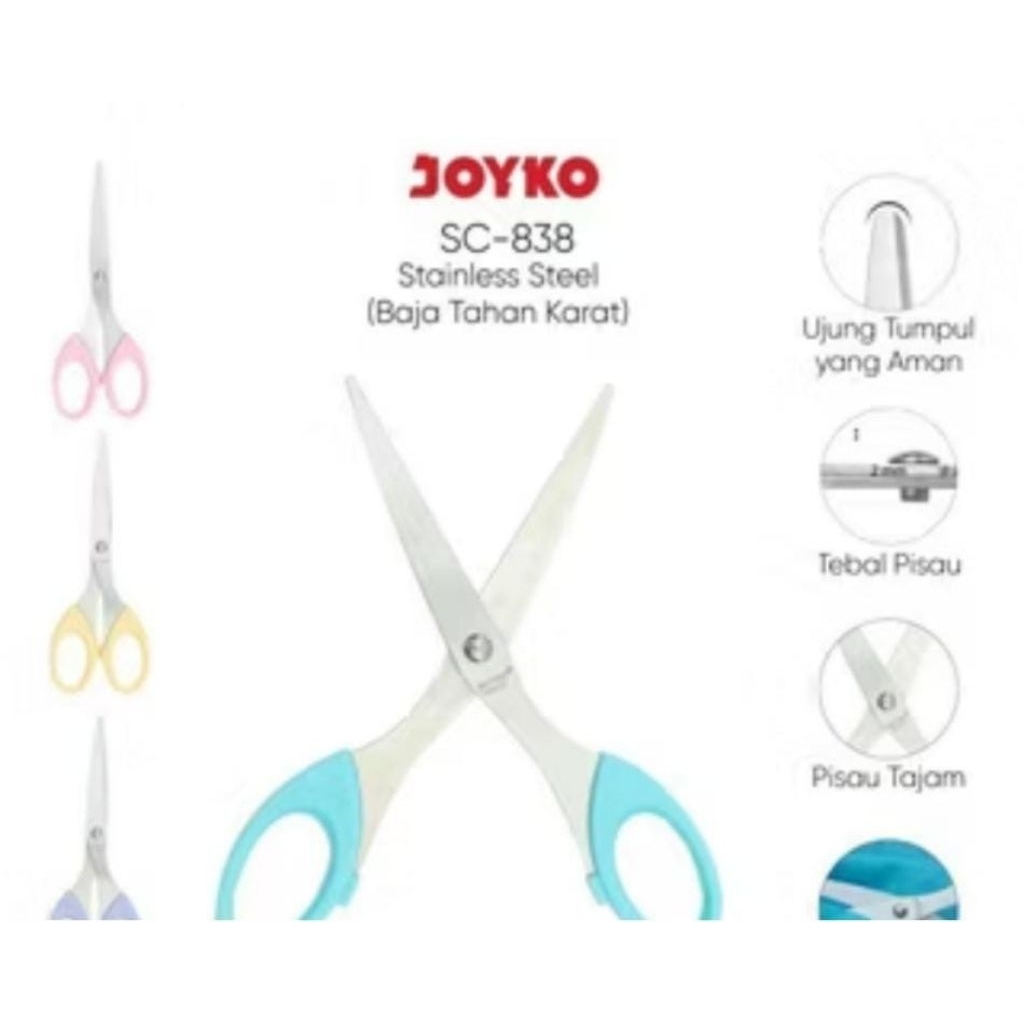 

JOYKO Gunting Scissors Stainless Steel SC-838PTL
