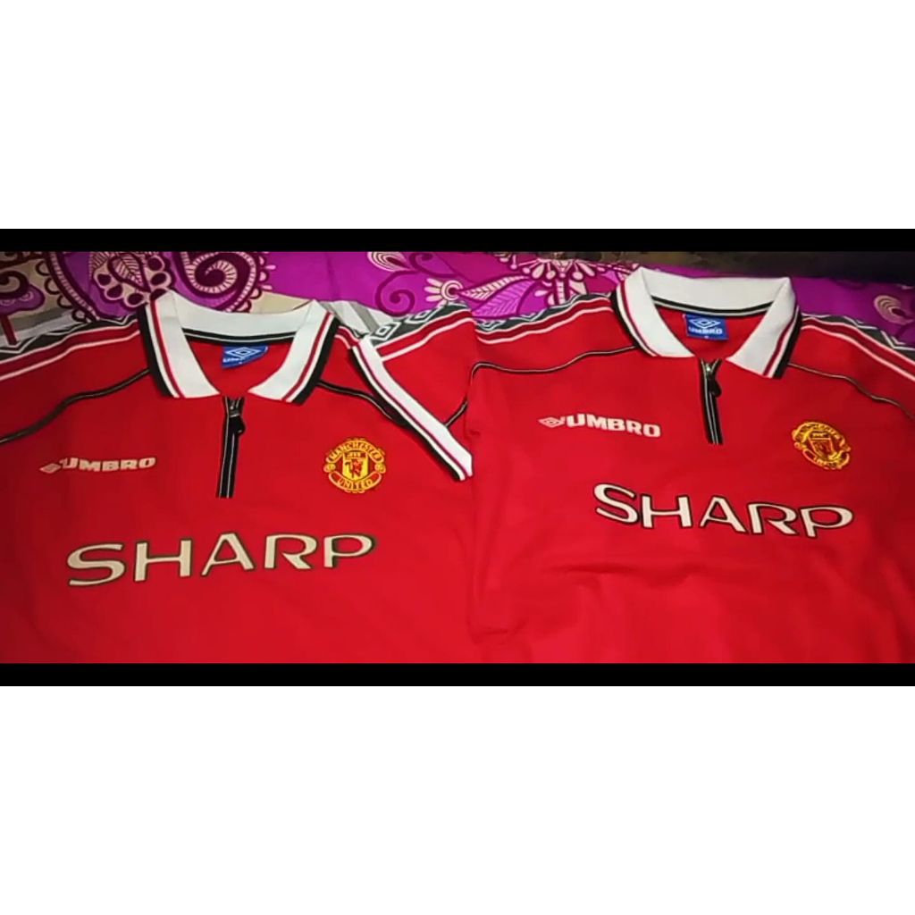 JERSEY RETRO MANCHESTER UNITED 1998-1999 & JERSEY REAL MADRID ORIGINAL