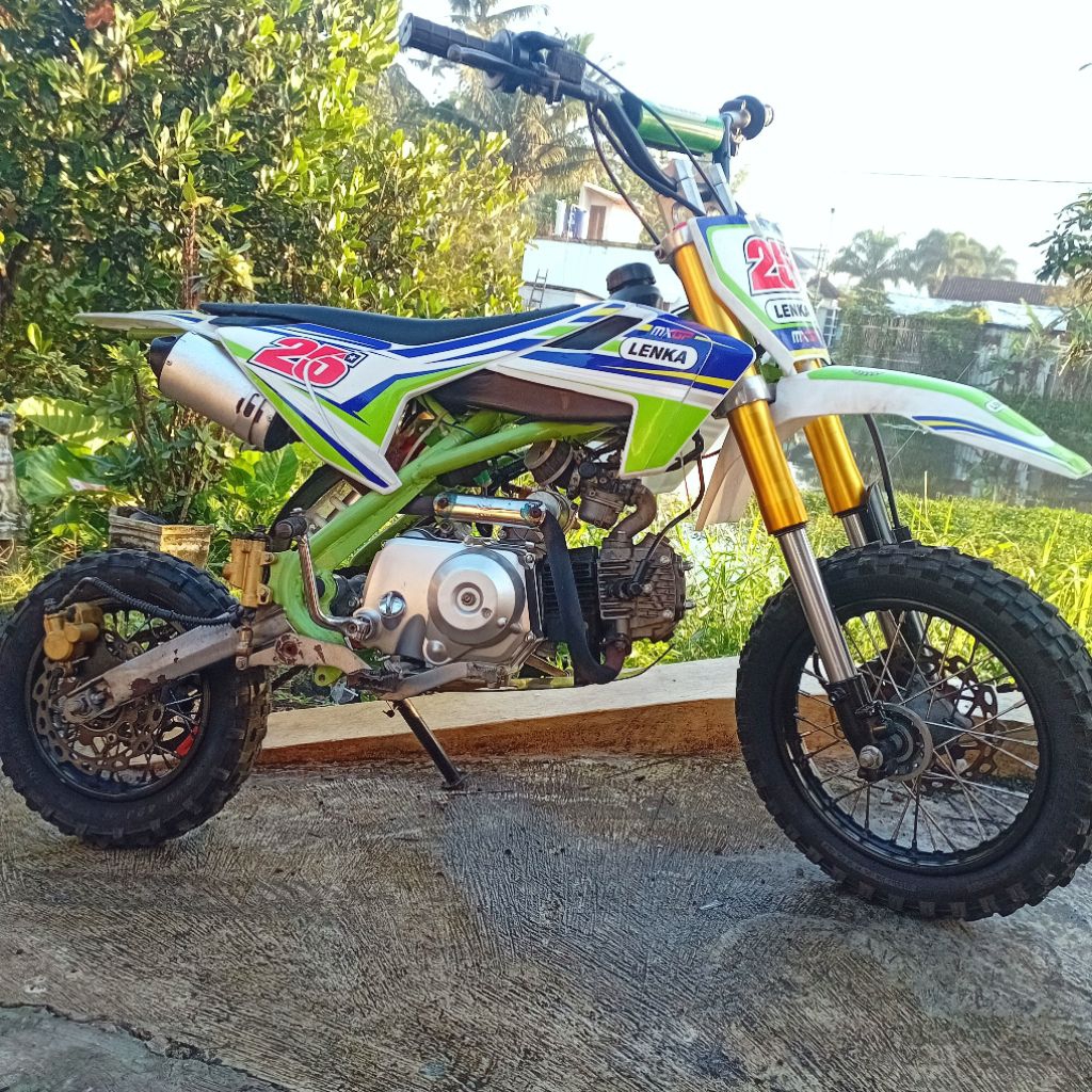 Mini trail 4 tak stater manual 110 cc. Ring 10/12