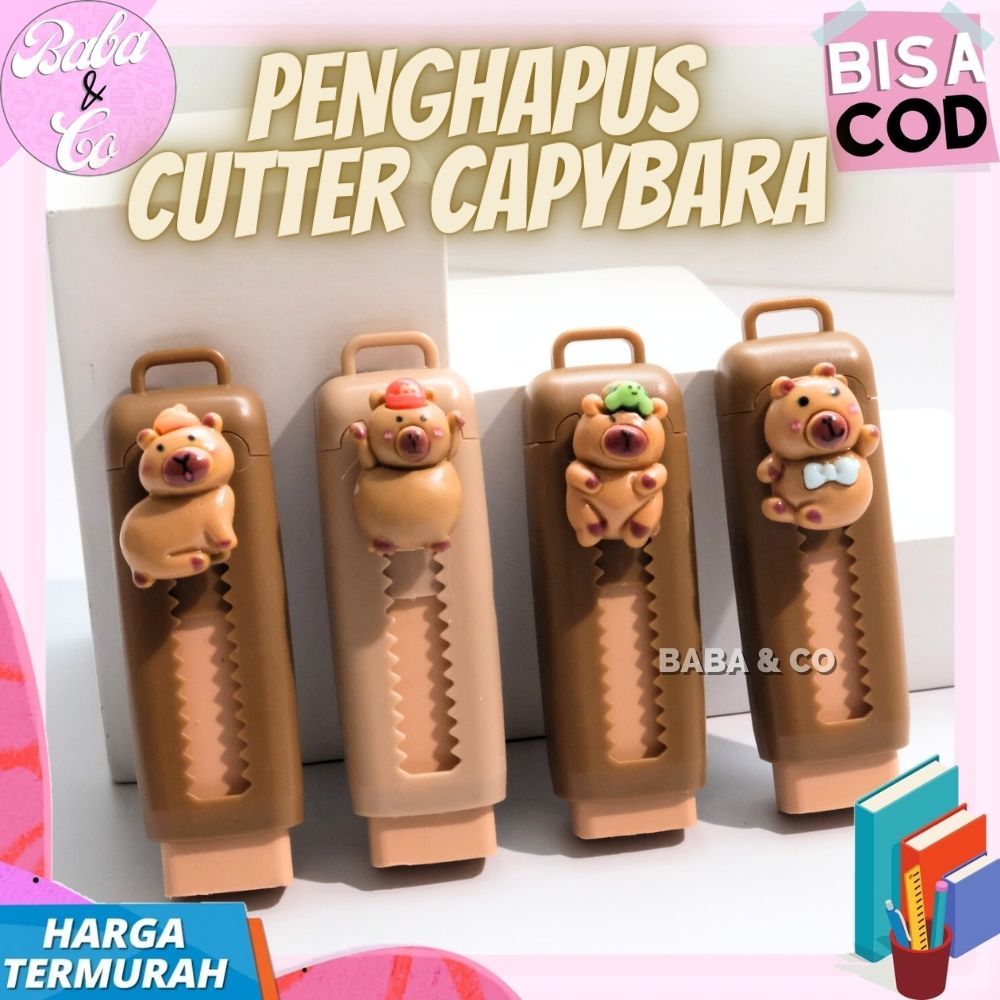 

PENGHAPUS CUTTER CAPYBARA PENGHAPUS CAPYBARA LUCU UNIK ERASER CAPYBARA IMUT ERASER CUTTER CAPYBARA PENGHAPUS MEKANIK CAPYBARA