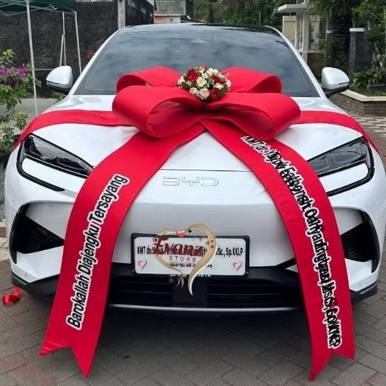 

Pita Besar 1Meter Aksesories Bunga Art/ Pita Jumbo Hadiah Mobil/ Pita Doorprize/ Pita Hadiah Mobil