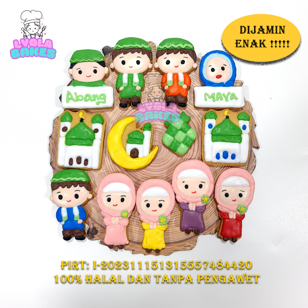

Cookies Lebaran isi 13 pcs Cookie kukis idul fitri Halal
