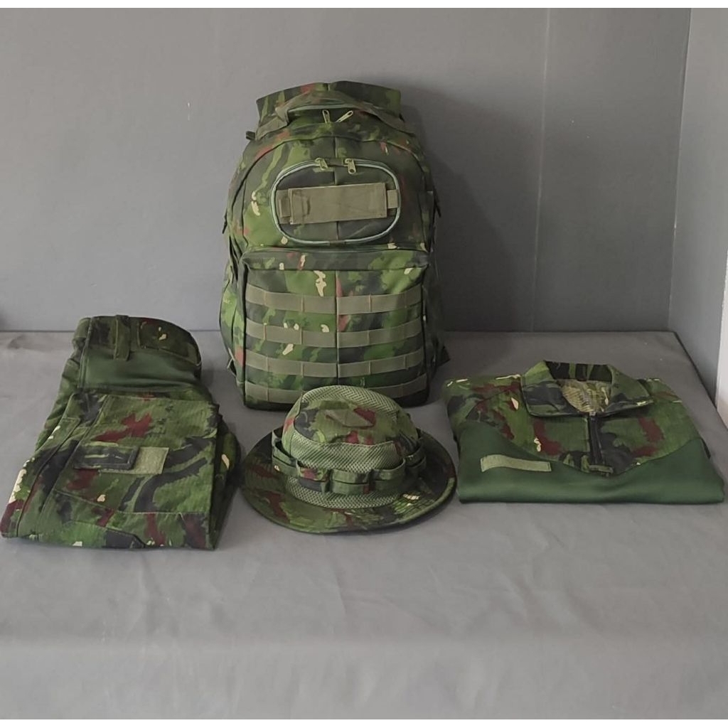 Stelan Tactical Combat Loreng Habema Suit Baju BDU Celana Combat 511 Tas Model Jatah Topi Rimba