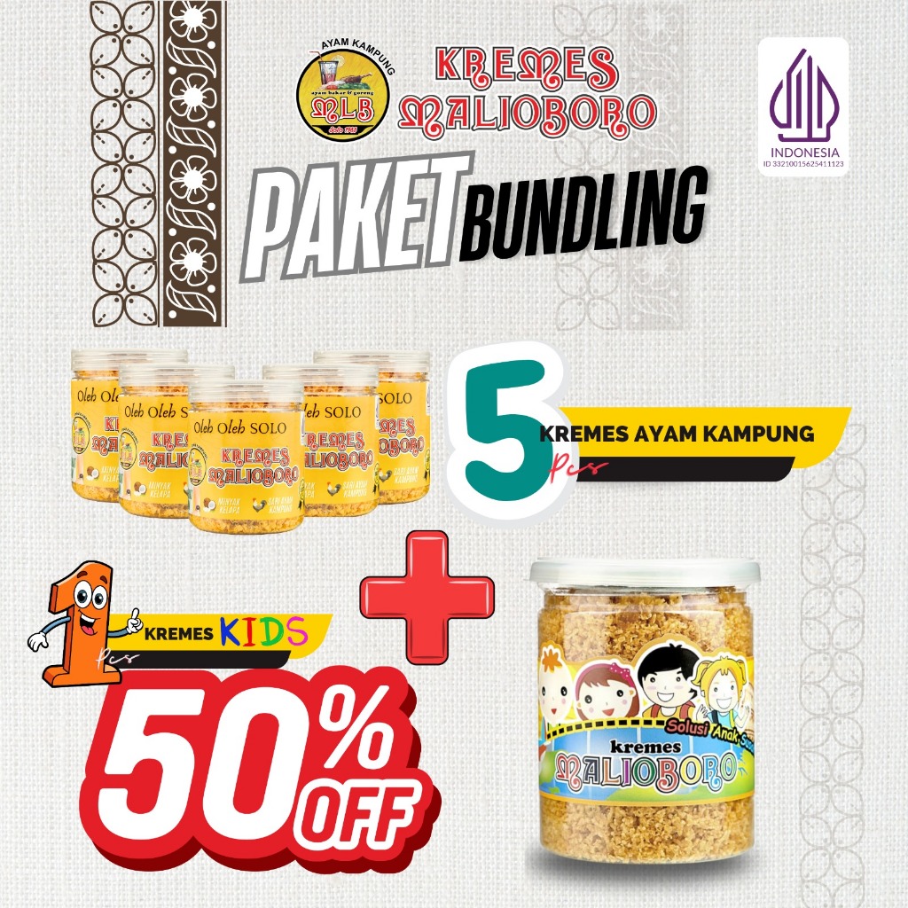 

PAKET TEBUS MURAH 5 PCS KREMES TOPLES + 1 PCS KREMES KIDS [LEBIH HEMAT]