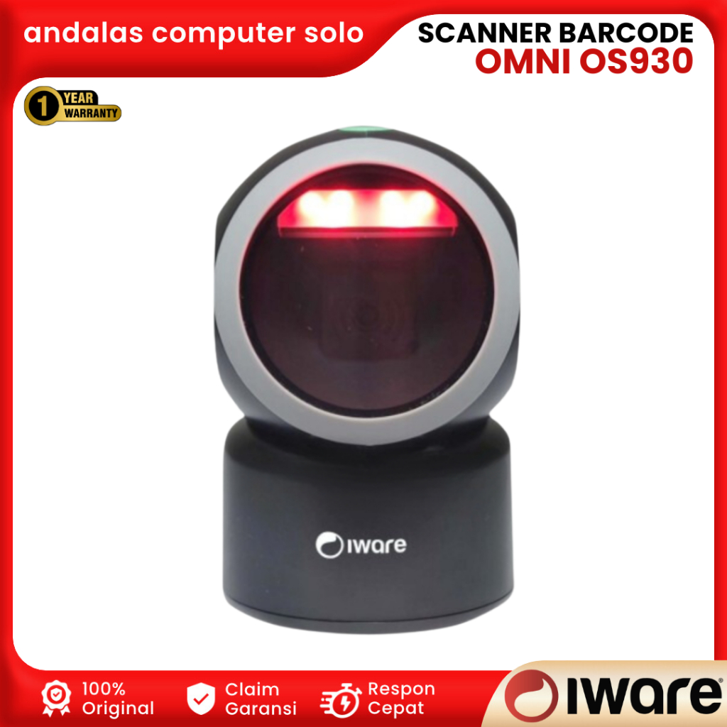 BARCODE SCANNER OMNI IWARE OS930 - OS 930 2D QR CODE-E-FAKTUR USB