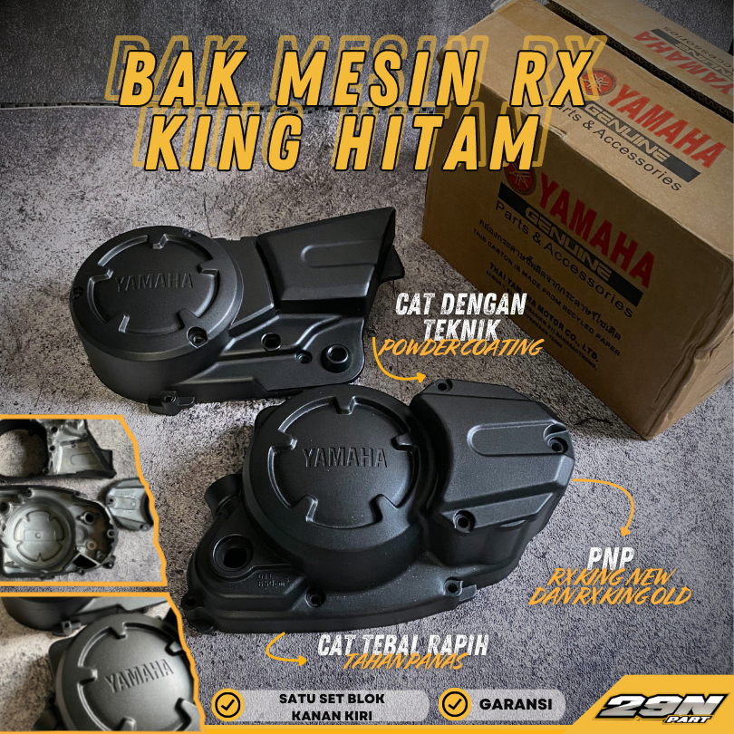 BLOCK BLOK KALTER BLOK KOPLING RX KING ROBOT HITAM DOFF