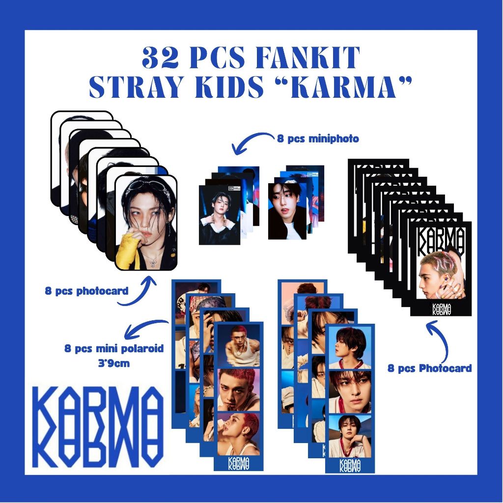32 PCS FANKIT Stray Kids "KARMA" - FANKIT KPOP