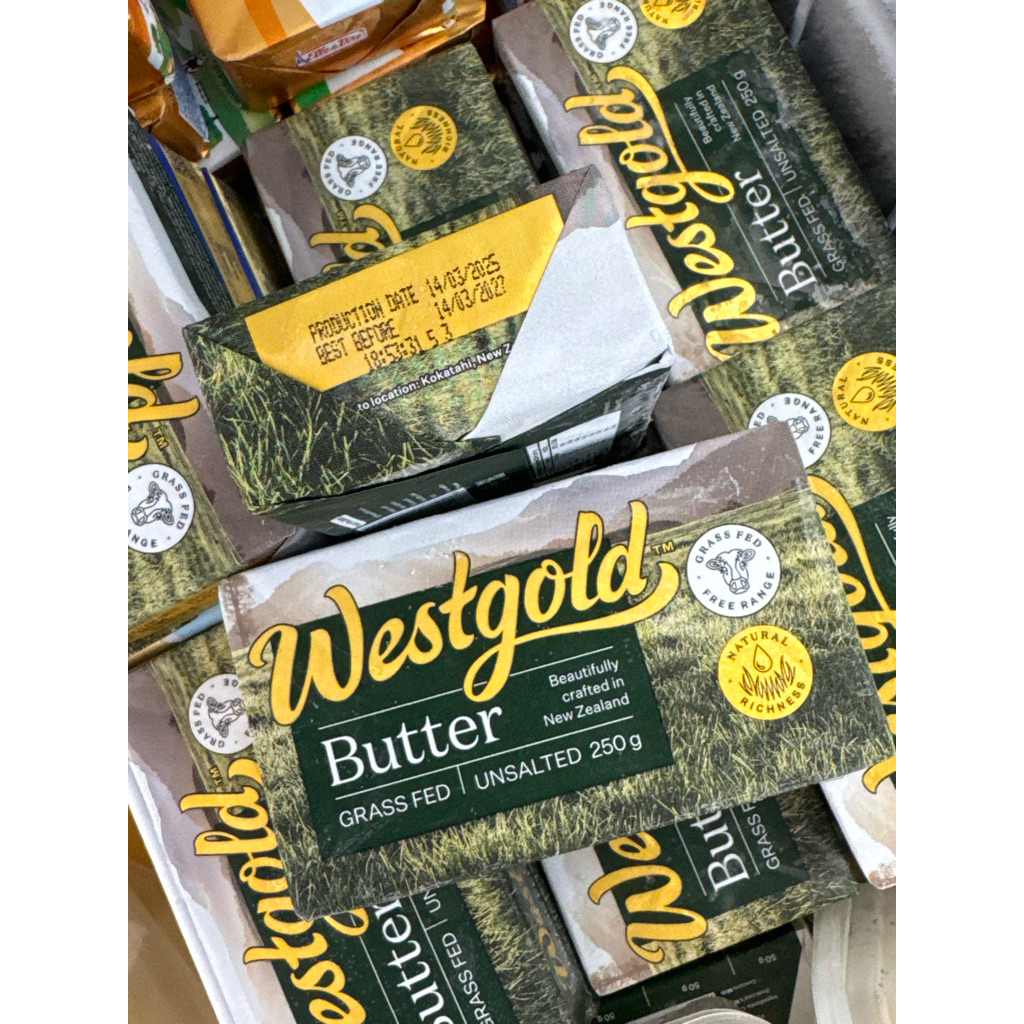 

Butter unsalted 250gr butter New Zealand west gold 100% ORI