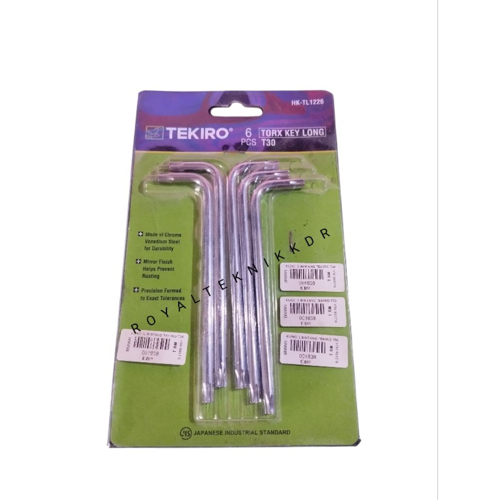 Kunci L bintang Tekiro ukuran T30