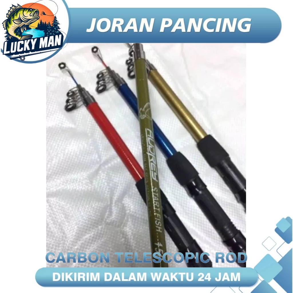 LUCKY MAN Joran Murah Antena/Telescopic Audrey Starfish 80 cm 110cm 150cm