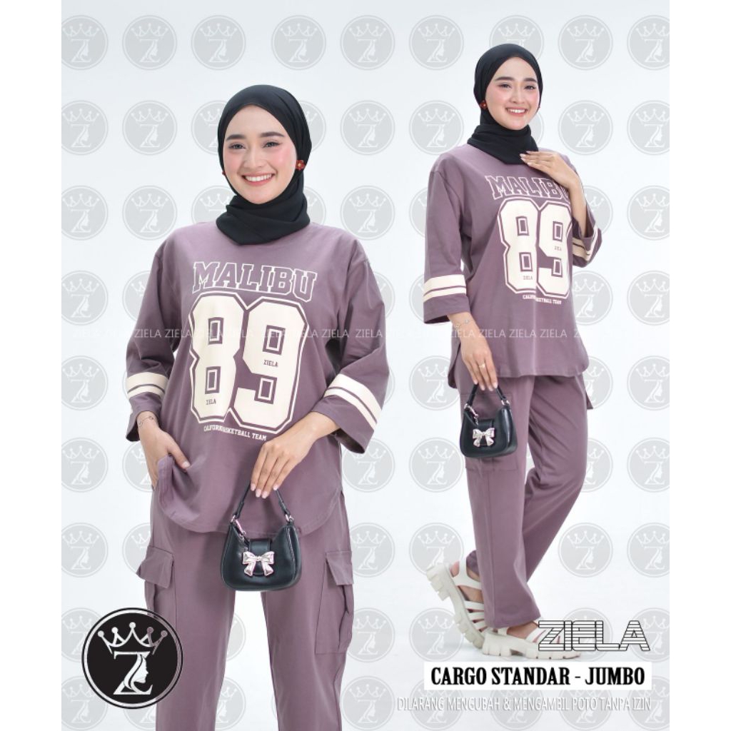 ONE SET CARGO JUMBO//SETELAN PREMIUM//COMBED BY ZIELA COLECTION