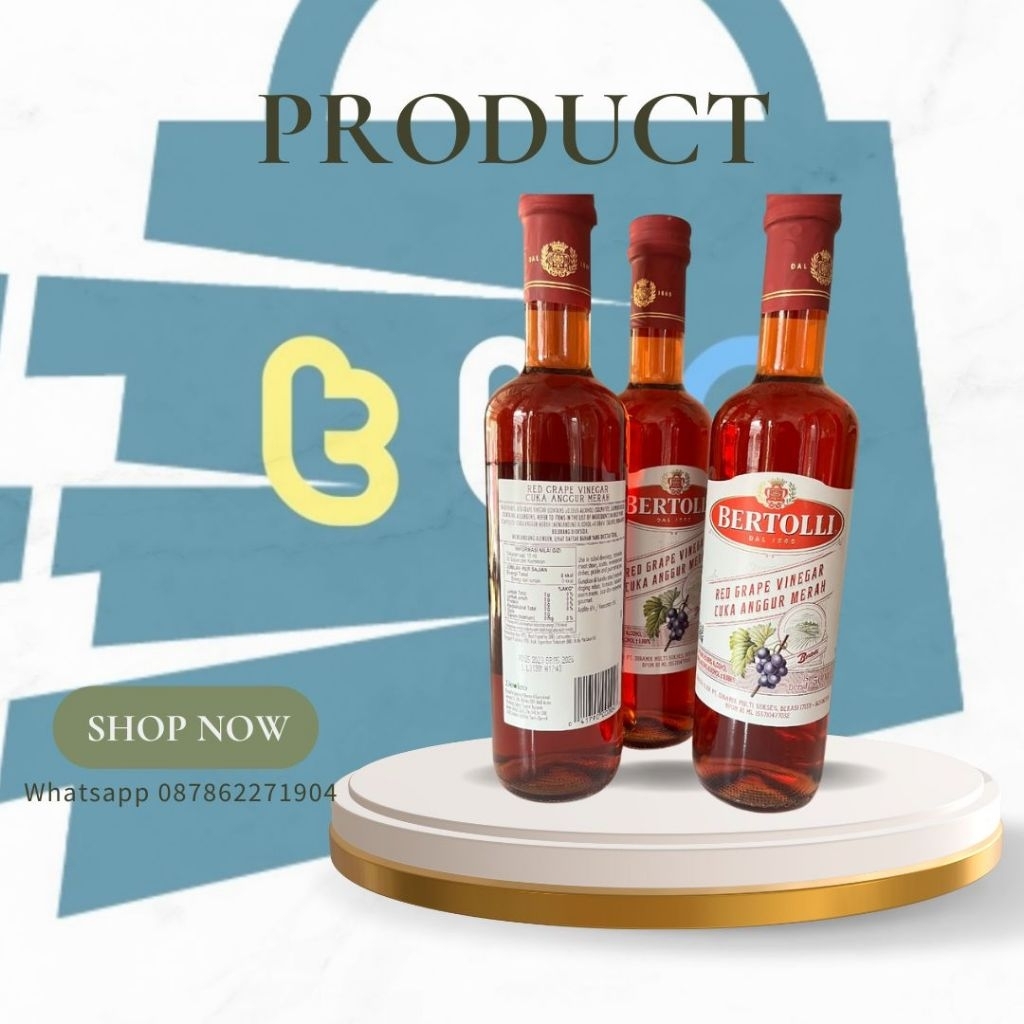 

Bertolli Red Grape Vinegar 500ml