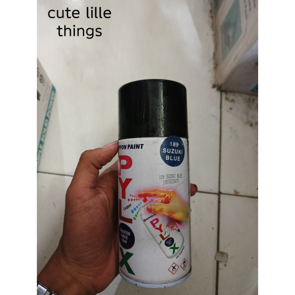 pylox pilox cat semprot nippon paint type 189 suzuki blue suzuki biru