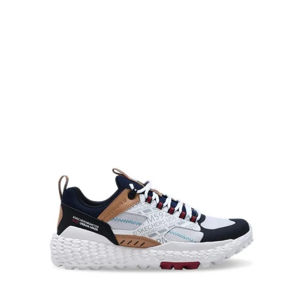 Sepatu pria Casual Skechers MONSTER MEN'S LEISURE SHOES - WHITE