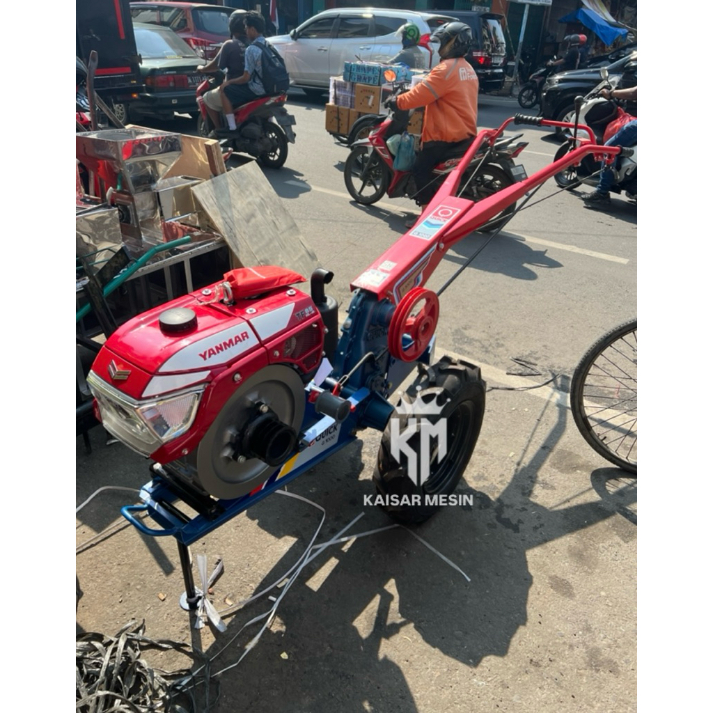 MESIN HAND TRAKTOR BAJAK SAWAH COMPLETE SET QUICK G1000 + YANMAR TF 85 NL-Di