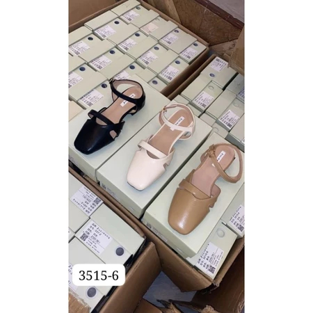 sepatu chinaguangzhou tumit tahu 2cm dove 35-37 3515-6